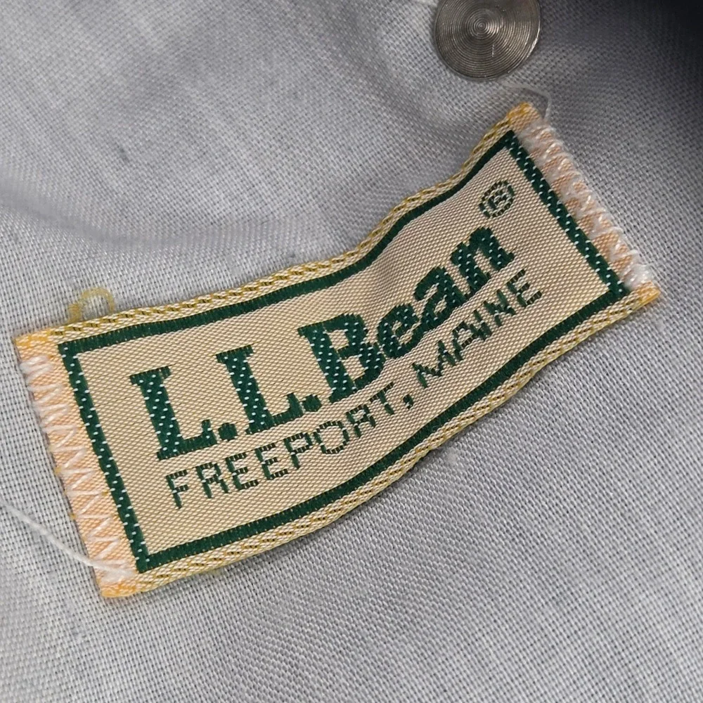 Vintage LL Bean Jeans Mens 32x30 Blue Light Wash Straight Workwear Made USA 80s